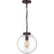 Gramercy 1 Light 11 inch Oil Rubbed Bronze Mini Pendant Ceiling Light