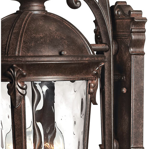 Estate Series Windsor LED 21 inch River Rock Outdoor Wall Mount Lantern, Small