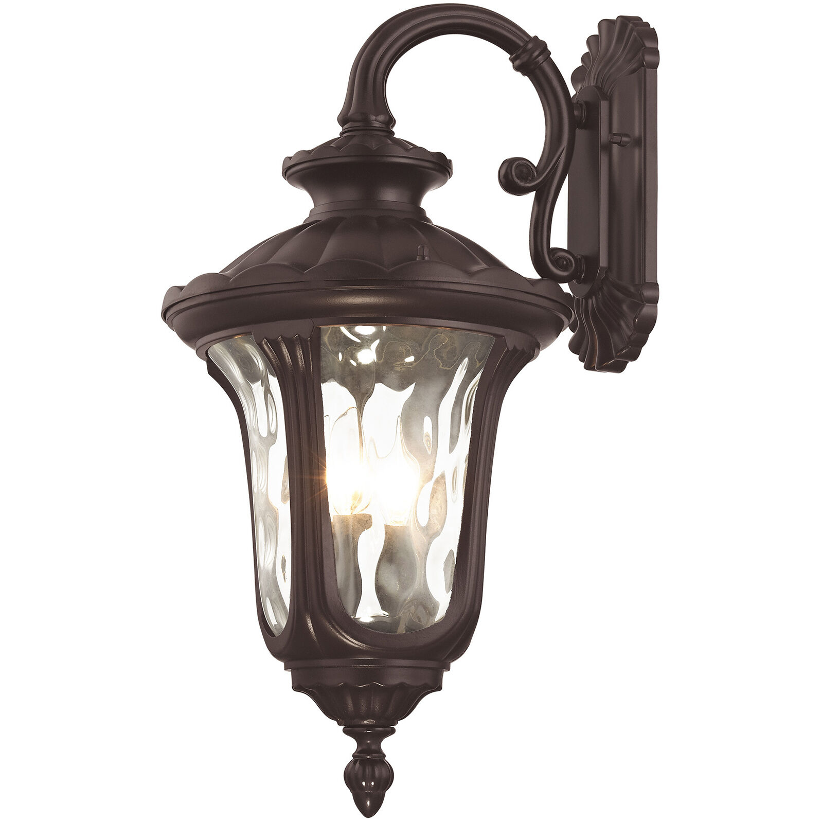 Oxford 3 Light 23 inch Bronze Outdoor Wall Lantern