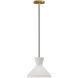 Alora Mood Betty 1 Light 10.25 inch Aged Gold Pendant Ceiling Light