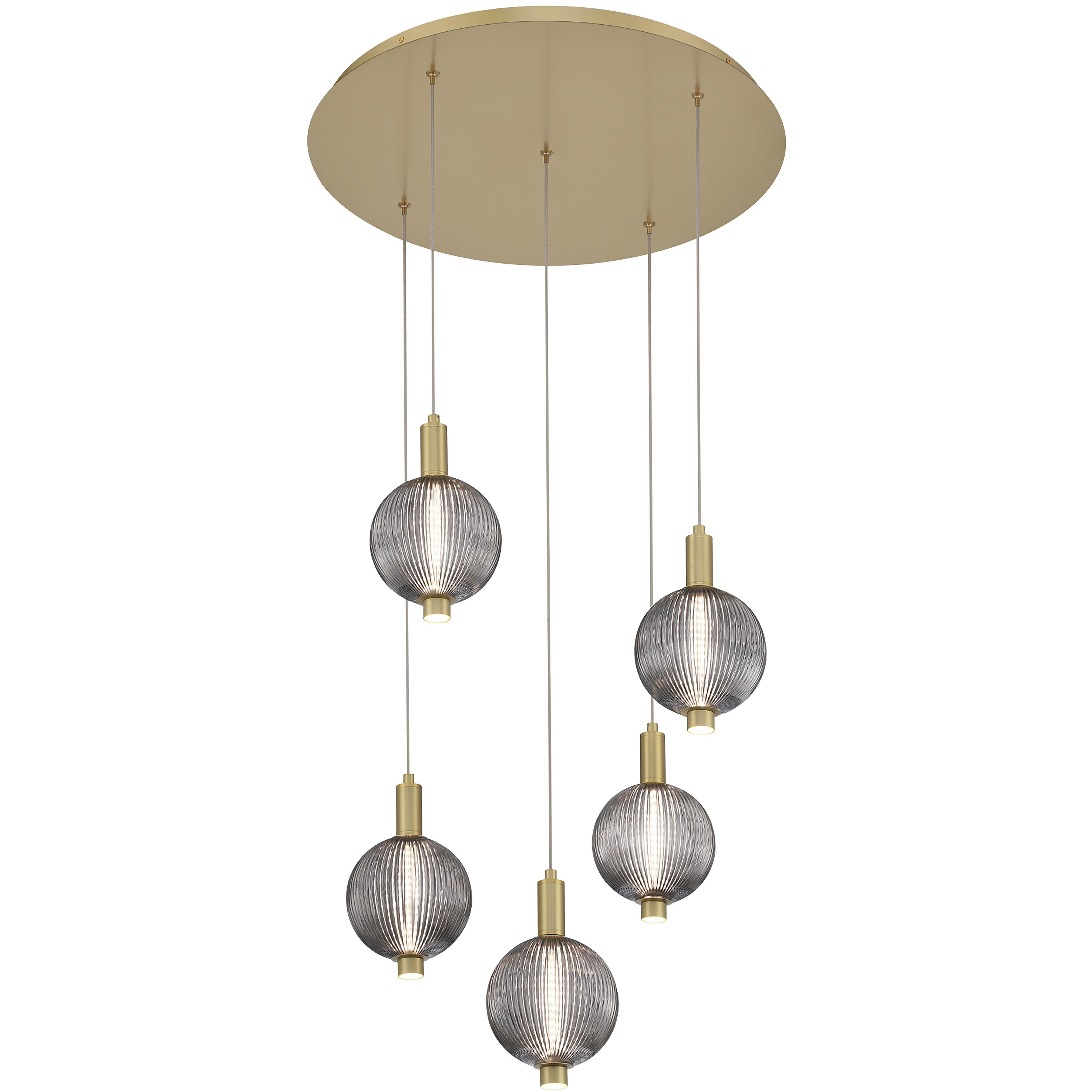 Palmas 5 Light 24 inch Gold Chandelier Ceiling Light