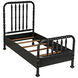 Bachelor Hand Rubbed Black Bed, Twin