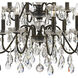 Butler 12 Light 29 inch English Bronze Chandelier Ceiling Light in Clear Swarovski Strass