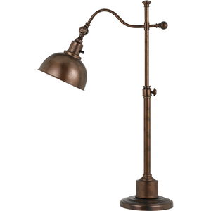 Portico 22 inch 60 watt Rust Table Lamp Portable Light