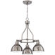 Timarron 3 Light 22.5 inch Antique Nickel Down Chandelier Ceiling Light