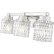Jacqueline 3 Light 22.75 inch Brushed Nickel Bathroom Vanity Wall Light