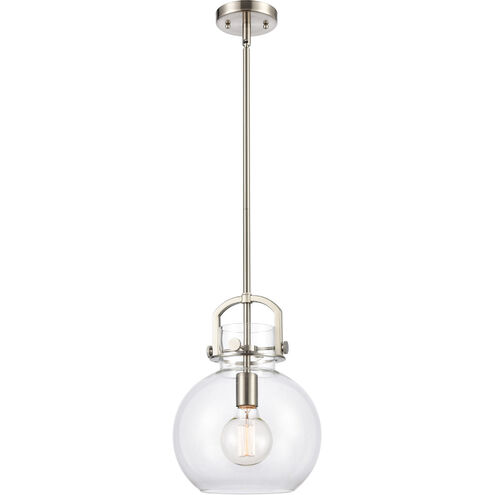 Restoration Newton LED 10 inch Brushed Satin Nickel Mini Pendant Ceiling Light, Restoration