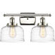 Ballston Bell 2 Light 16 inch Polished Nickel Bath Vanity Light Wall Light
