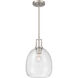Orbis 1 Light 10 inch Brushed Nickel Mini Pendant Ceiling Light