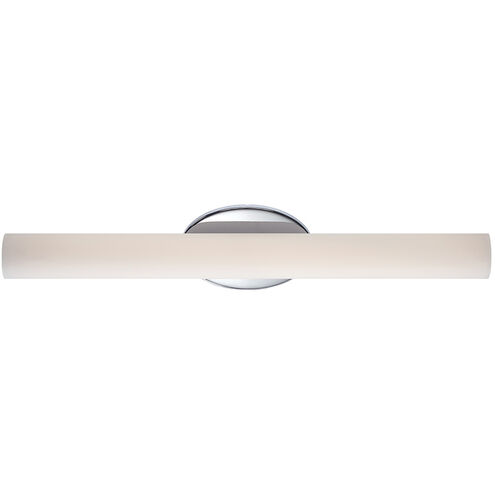 Loft LED 24 inch Chrome Bath Vanity & Wall Light in 3000K, 24in.