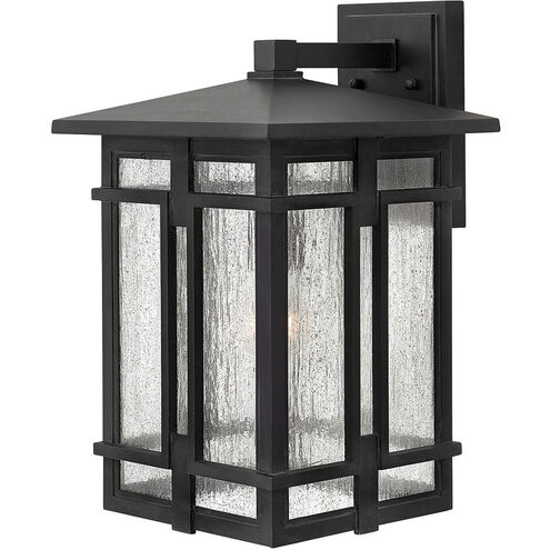 Tucker Outdoor Wall Mount Lantern in Museum Black, Large