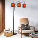 Layers 86 inch 60 watt Charcoal Gray and Gunmetal Arc Floor Lamp Portable Light