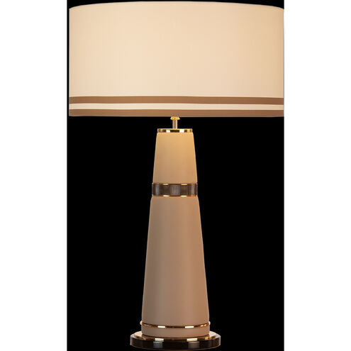 Mariner Luxury 30.31 inch 9 watt Polished Brass-Brushed Bronzed- Polished Black Table Lamp Portable Light