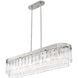 Ciara Linear Pendant Ceiling Light in Peruvian Silver