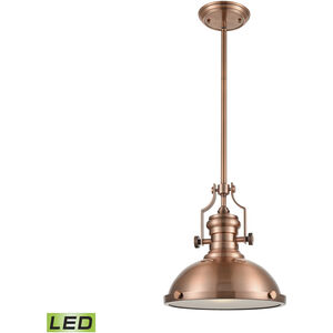 Chadwick LED 13 inch Antique Copper Pendant Ceiling Light