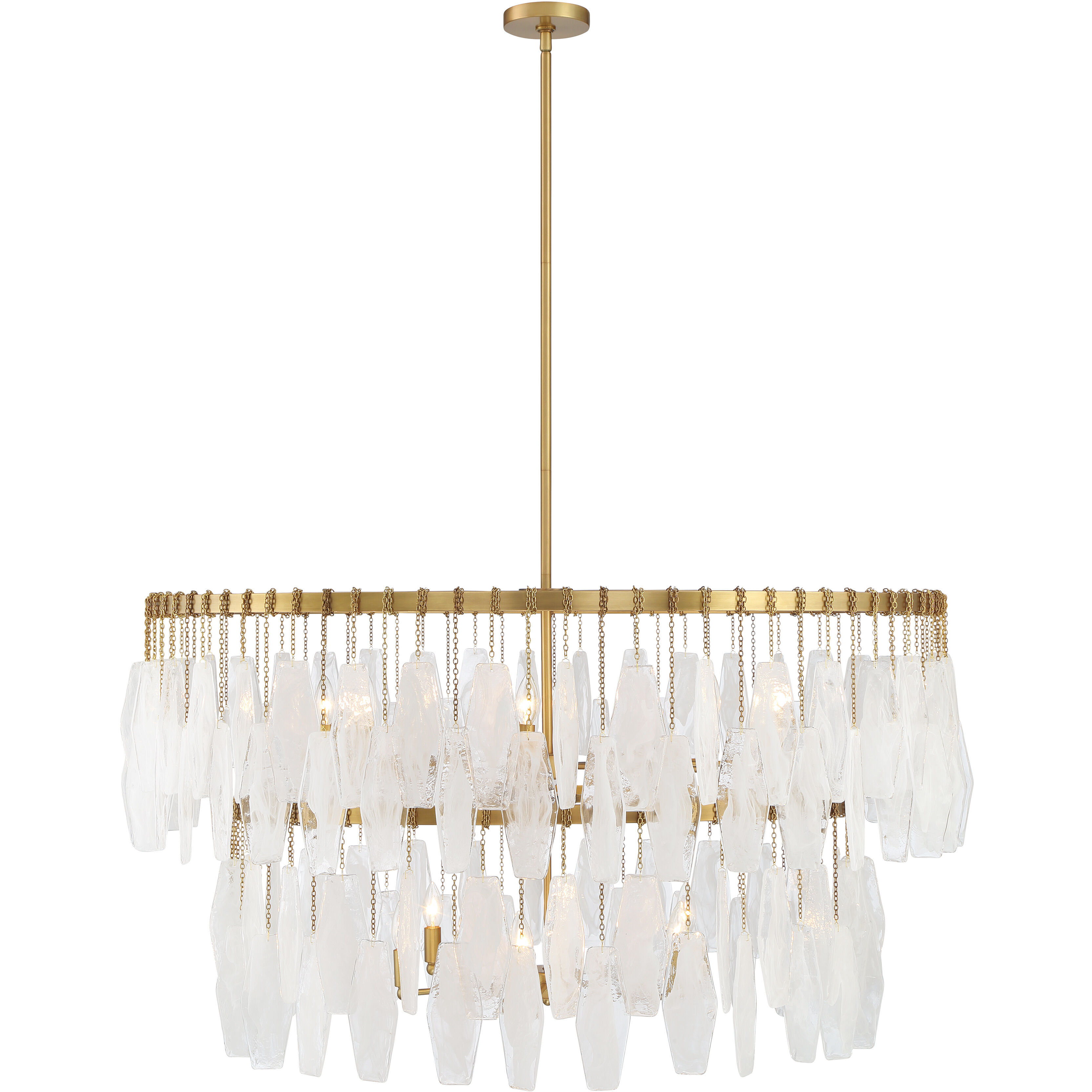 Willow 14 Light 45 inch Legacy Brass Pendant Ceiling Light