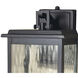 Weymouth LED 13.75 inch Gunmetal with Clear Outdoor Wall Sconce