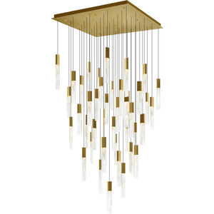 Greta LED 36 inch Brass Chandelier Ceiling Light