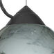 Vila 1 Light Black Cord Pendant Ceiling Light