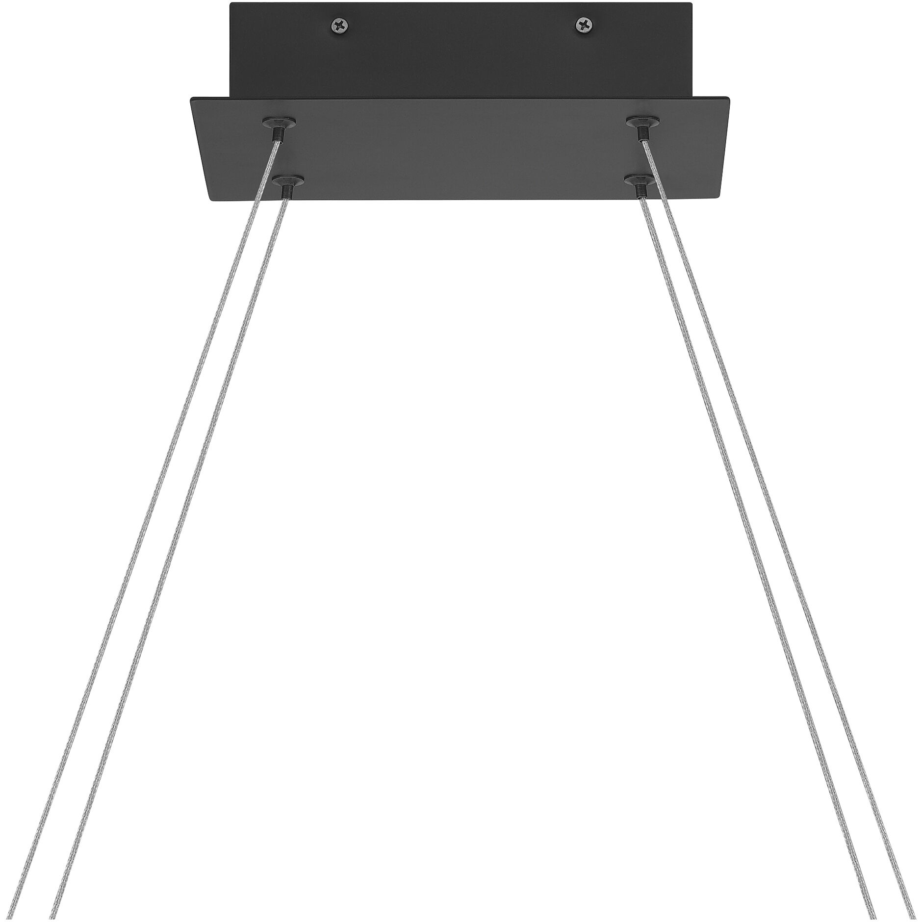 Newman LED 36 inch Matte Black Linear Chandelier Ceiling Light