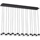 Sean Lavin Gable LED Nightshade Black Chandelier Ceiling Light, Integrated LED