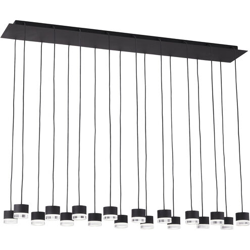 Sean Lavin Gable LED Nightshade Black Chandelier Ceiling Light, Integrated LED