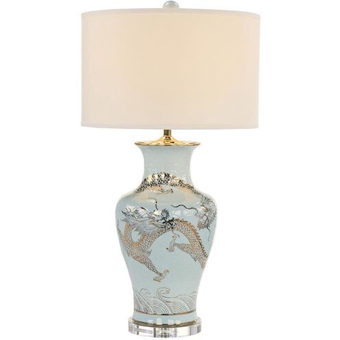 Dueling Dragons 32 inch Table Lamp Portable Light