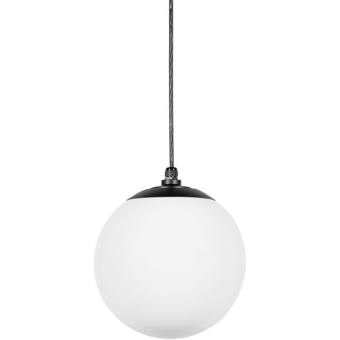 Rlm Structure 1 Light 12 inch Matte Black Pendant Ceiling Light, RLM Essentials