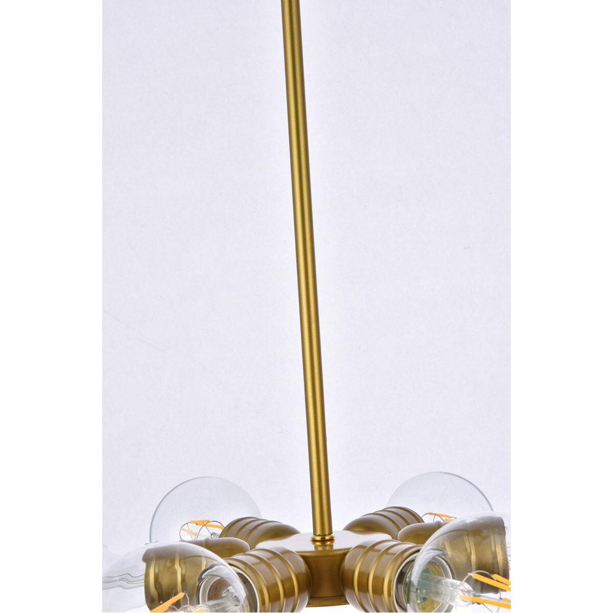 Reyes 6 Light 8.3 inch Brass Pendant Ceiling Light