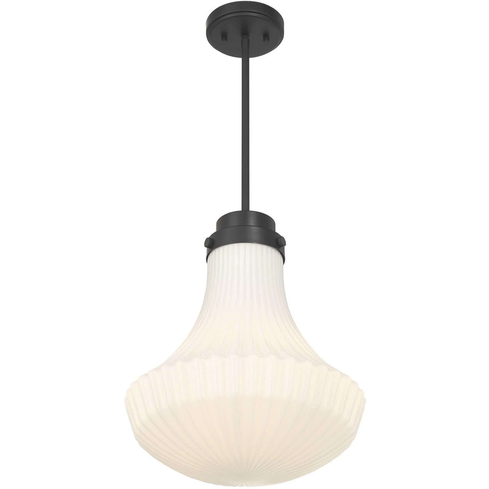 Bartlet 1 Light 14 inch Matte Black Pendant Ceiling Light