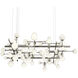 Nebula LED 79.75 inch Satin Nickel Chandelier Ceiling Light