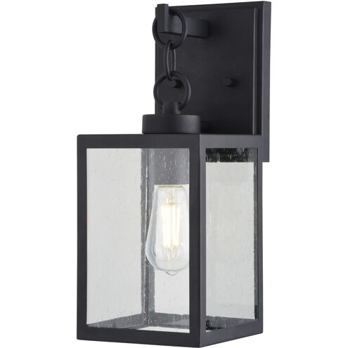 Berkley 1 Light 14.5 inch Textured Black Outdoor Wall Lantern
