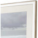 Waterside Blue and Gray and Beige and White Framed Art