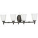 Victorian 4 Light 32.50 inch Bathroom Vanity Light