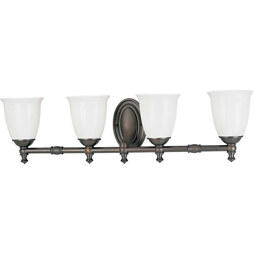 Victorian 4 Light 33 inch Venetian Bronze Bath Vanity Wall Light, Delta