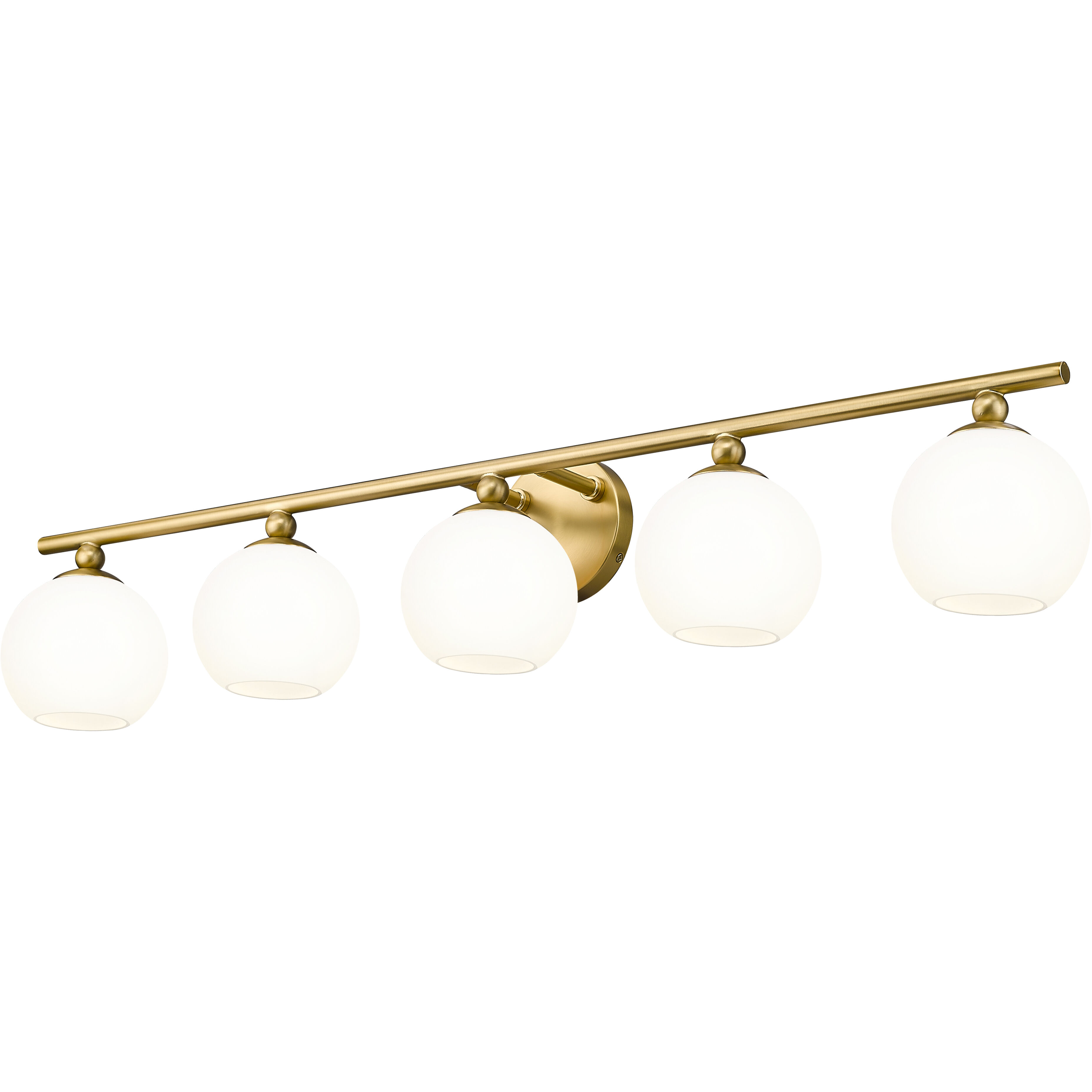 Neoma 5 Light 38.25 inch Modern Gold Vanity Wall Light