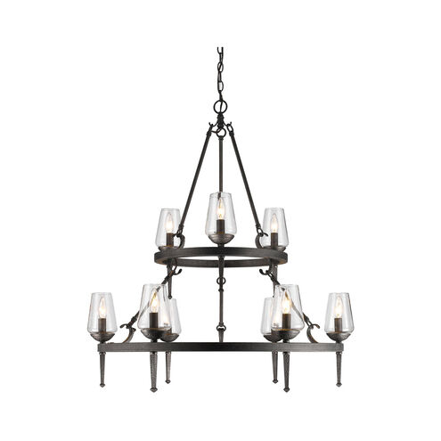 Marcellis 9 Light 34 inch Dark Natural Iron Chandelier Ceiling Light, Large