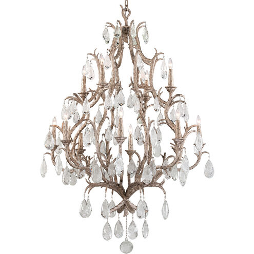 Amadeus 12 Light 46.5 inch Stria Gold Leaf Chandelier Ceiling Light in 67.50