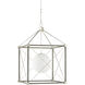Glendenning 1 Light 24 inch Contemporary Silver Leaf/Chateau Gray Chandelier Ceiling Light