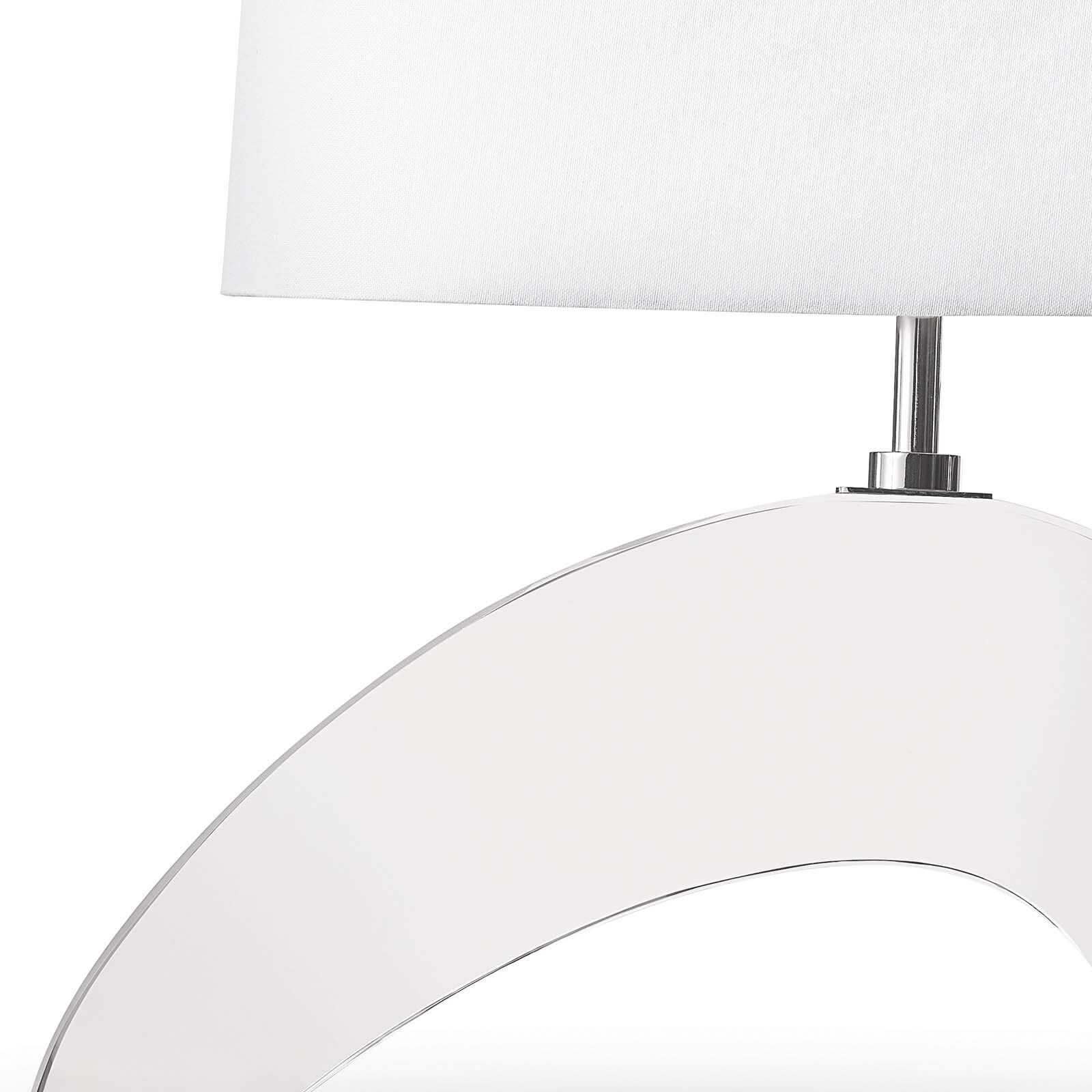 Wave 21 inch 60.00 watt Clear Table Lamp Portable Light