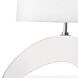 Wave 21 inch 60.00 watt Clear Table Lamp Portable Light