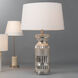 Isla 25 inch 150 watt Silver Mercury Glass Table Lamp Portable Light