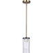 Jenner 1 Light 4.75 inch Matte Black and Gold Pendant Ceiling Light