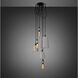Hooked 6.0 LED 8.27 inch Stone / Steel Pendant Ceiling Light, Mix
