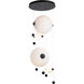 Abacus LED 19.8 inch Black Pendant Ceiling Light, Round - Open Box