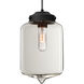 Olin 1 Light Black Cord Pendant Ceiling Light