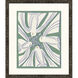 Block Flock Green and Blue and Yellow Framed Art