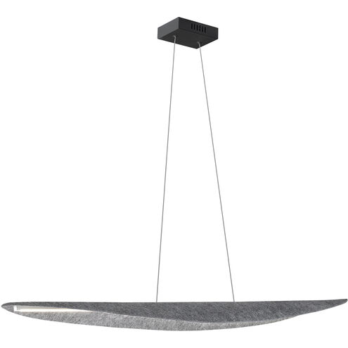 Pinkerton LED 51 inch Matte Black Horizontal Pendant Ceiling Light