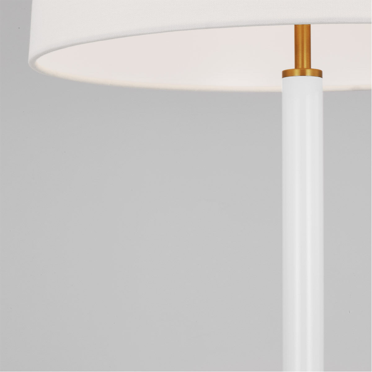 kate spade new york Monroe 27.13 inch 9 watt Burnished Brass Table Lamp Portable Light in Burnished Brass / Gloss White