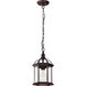 Boxwood 1 Light 8 inch Rustic Bronze Outdoor Hanging Lantern
